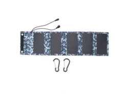Panel Solar Monocristalino De 12 W, Plegable, Con 2 Puertos Usb De 5 V, Portátil Para Acampar, Pescar Y Hacer Senderismo.