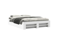 Maison Exclusive - Estructura De Cama Sin Colchón Blanca 160x200 Cm