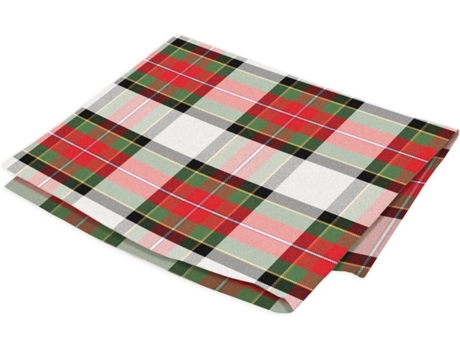 Servilletas SOKIOS Escoces (40 x 40 - Poliéster - Rojo)