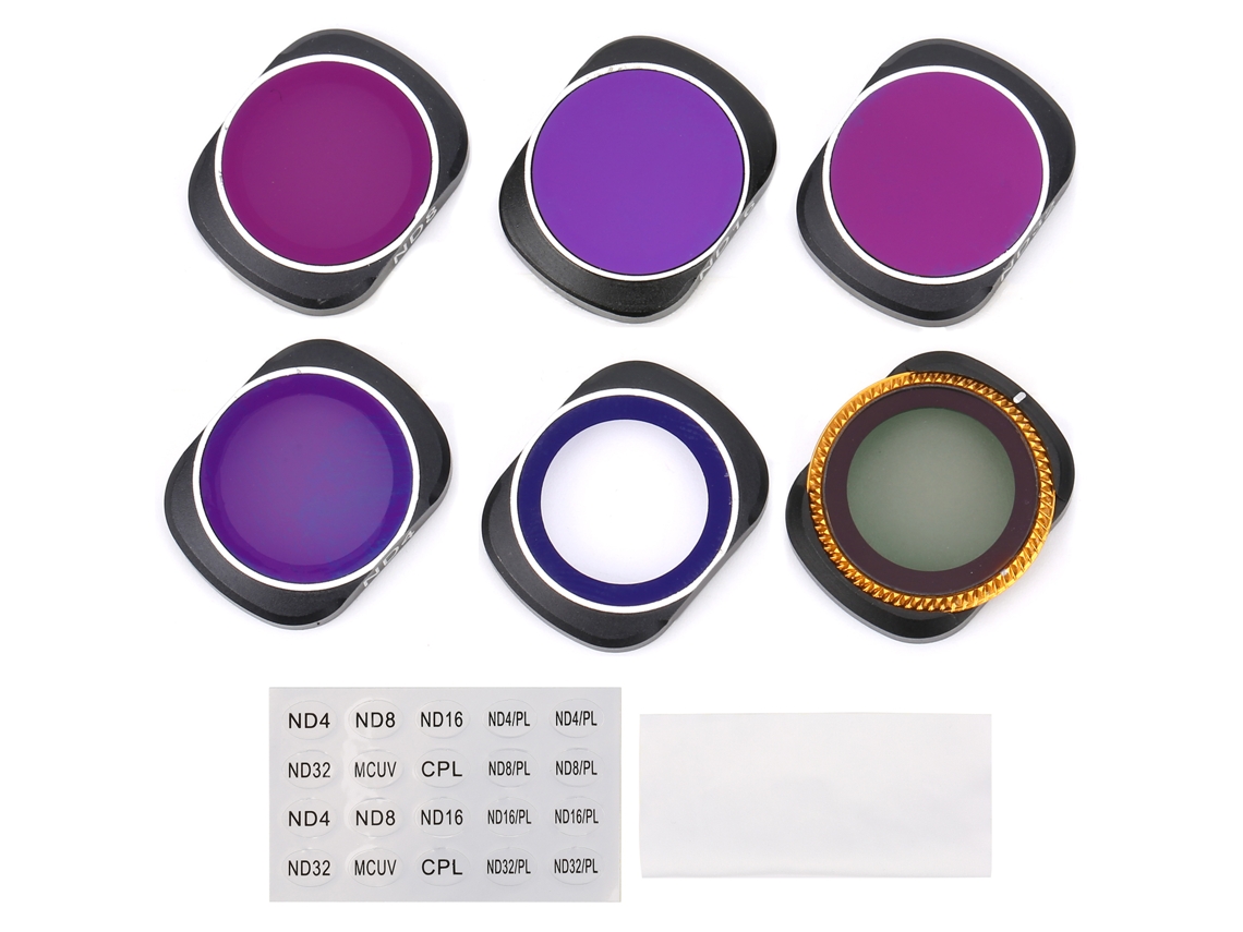 Conjunto De Filtros Para Lentes: Mcuv, Cpl Y Nd Para Osmo Pocket