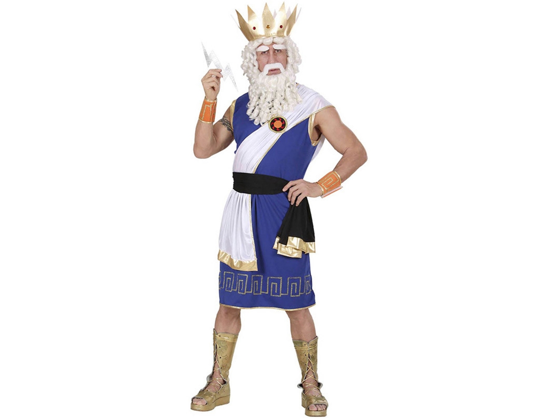 Disfraz de Hombre WIDMANN dios zeus con corona (Tam.: XL)