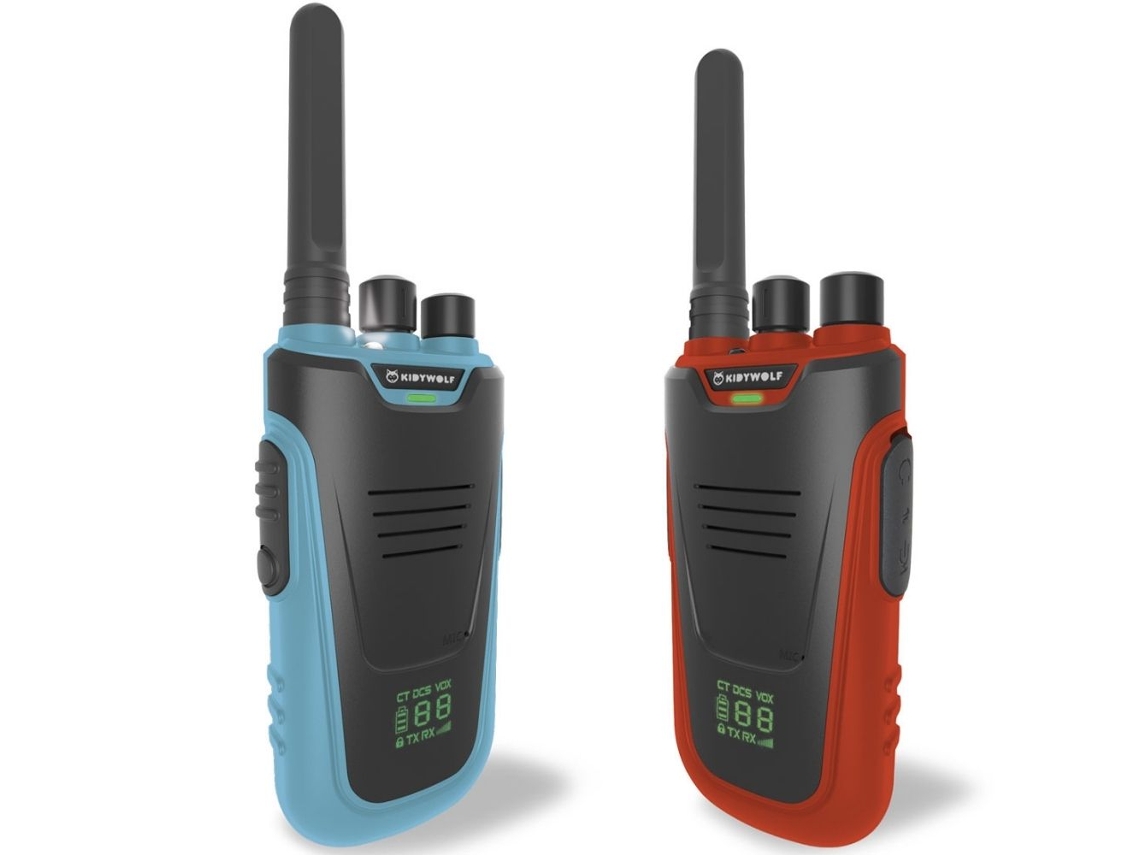 Kidytalk Walkie Talkies Blue Red KIDYWOLF (6 años)