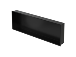 Nicho de ducha 90x30 cm Acero inoxidable negro Nicho de pared Estante de ducha LUXEBATH