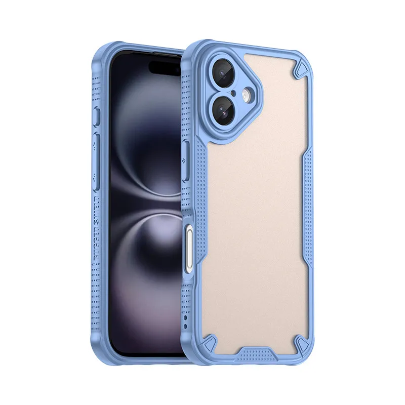 (azul, Iphone 16 Pro) Caso De Teléfono De Lujo De Material Tpu, Resistente A Los Golpes Y Duradero, Diseño De Bisel Mate Para Una Protección Total