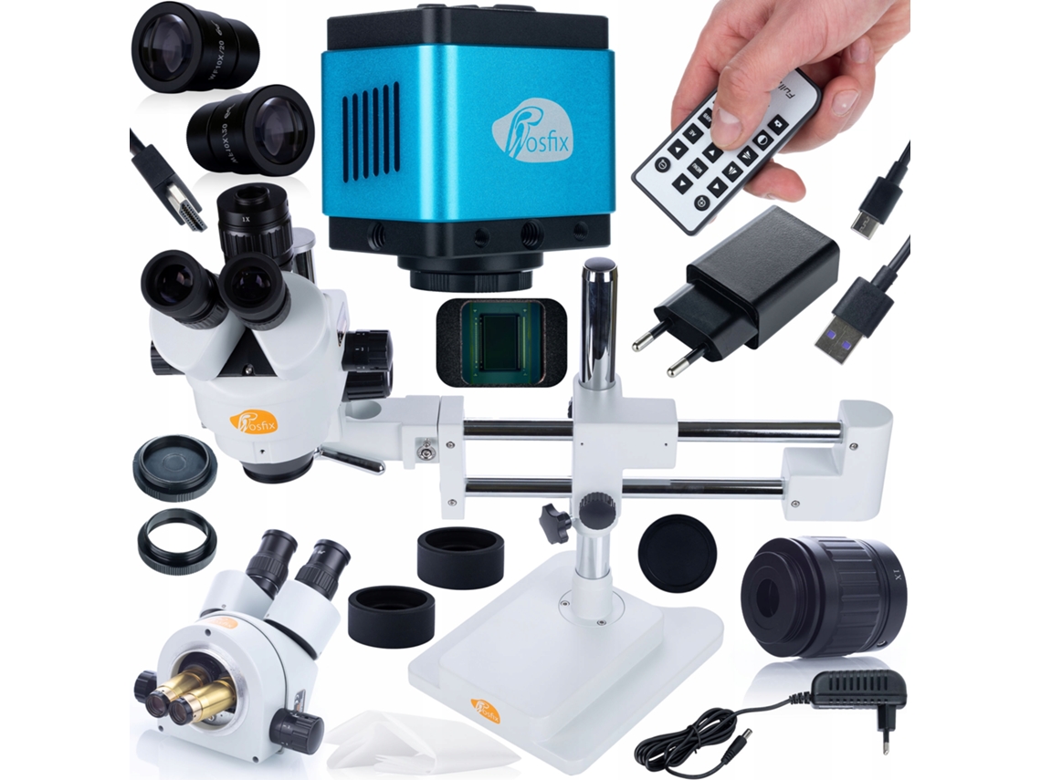 Microscopio trinocular Jupiter Pro MSJP-T-SDMS1 – Zoom de 7x a 45x | Óptica avanzada | Para electrónica y joyería