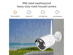 Cámara De Seguridad Ip 3.0mp Con Detección De Movimiento, Visión Nocturna, Impermeable Y Fácil Instalación Para Hogar