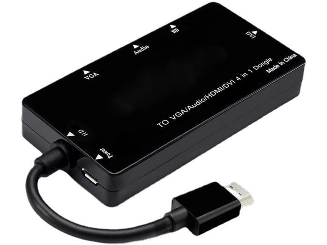 Adaptador Hdmi Compatible Con Conectores 1080p A Vga Y Convertidores De Audio Y Vídeo.