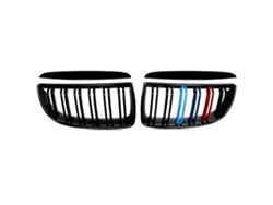 Rejilla del radiador delantera, acabado negro brillante, fácil instalación, compatible con BMW, como se muestra (OEM)