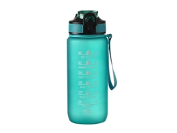 Botella deportiva MDUG de 700 ml con degradado, correa para el hombro y pajita verde (no aplicable)