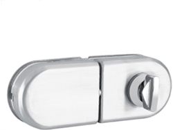 Cerradura De Puerta De Cristal Semicircular De Acero Inoxidable 10~12mm Con Llaves Para Hogar Hotel Oficina Baño