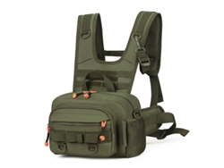 Mochila De Pesca Táctica (verde) Con Soporte Para Caña, Multifuncional