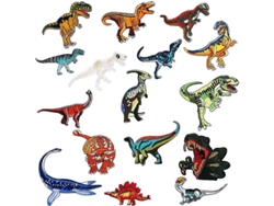 16 Parches De Dinosaurios Termoadhesivos O Para Coser, Apliques Para Niños, Aptos Para 2025.