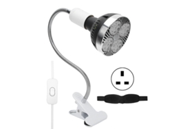 Lámpara de fototerapia portátil de 60 W con luz roja, ideal para viajes. Dispositivo de fisioterapia con calor y luz roja. Enchufe británico de 110-240 V.