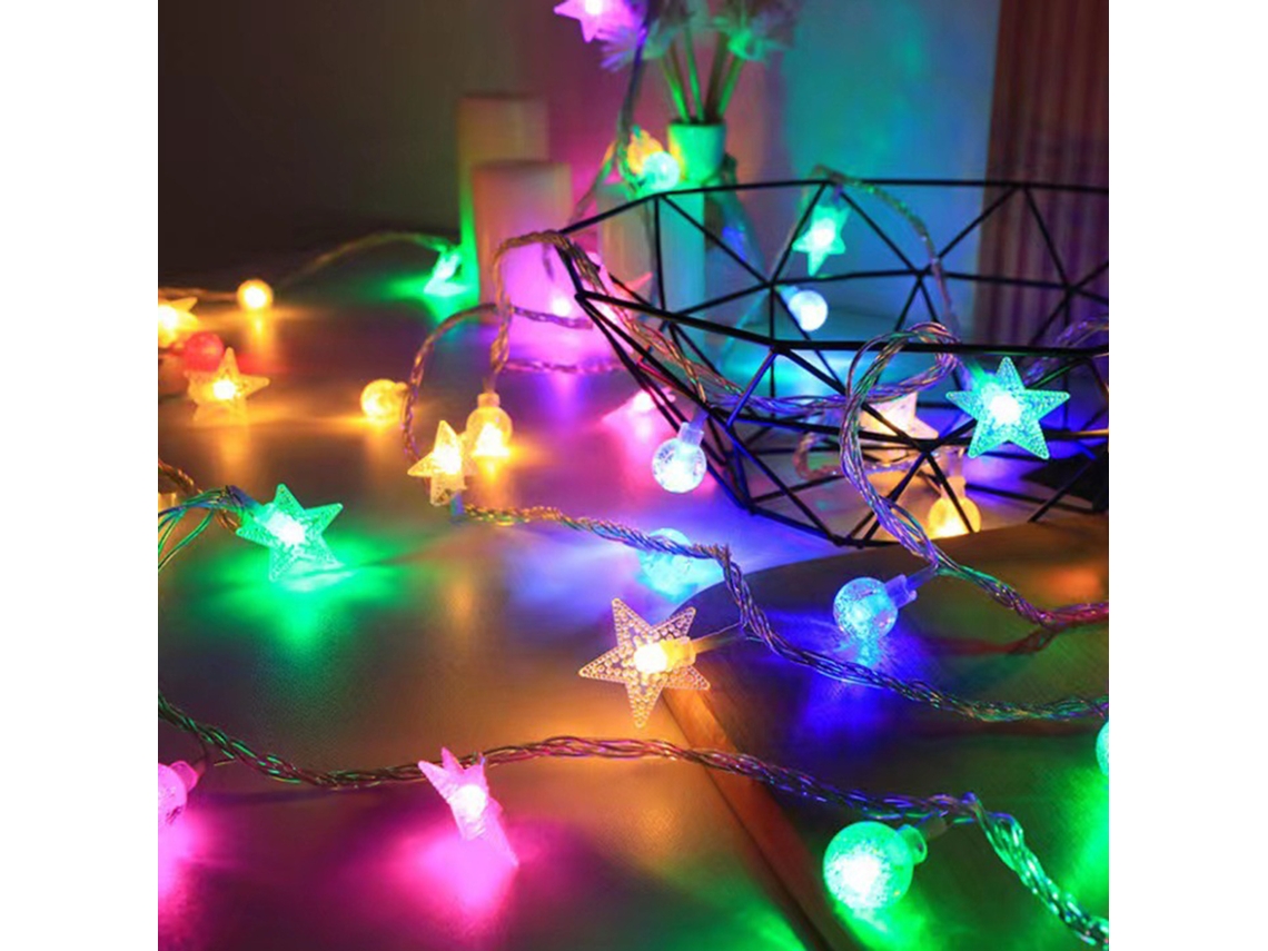 2026-luces Led De Estrellas Para Exterior E Interior, Decoración Navideña, Camping, Fiesta Y Toldos, Luces De Navidad Con Destello