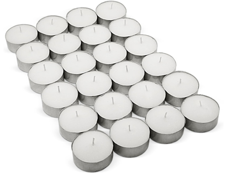 COM-FORT HOUSE- Velas Blancas Pack velas Velas de Té Calientaplatos Tealight 9 Horas de Duración Velas Decorativas Sin Perfume COM-FORT HOUSE
