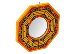Espejo Bagua Feng Shui De 8 Pulgadas, Convexo, De Madera Y Metal, Decoración China Para El Hogar, Regalo