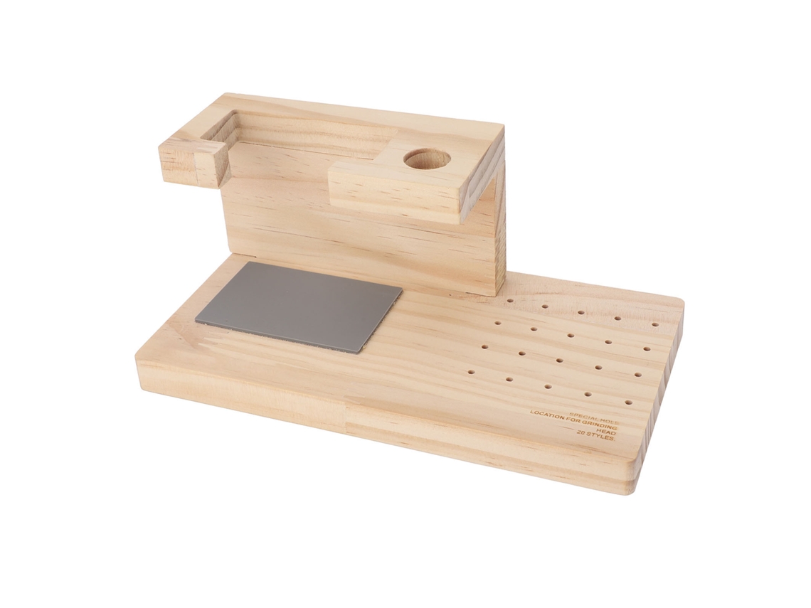 Portabrocas Rebe-porta para taladro de madera con 20 orificios y estuche de almacenamiento profesional.