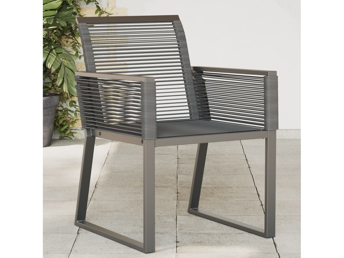 Sillas de jardín DKD Home Decor de 4 piezas en mimbre sintético negro