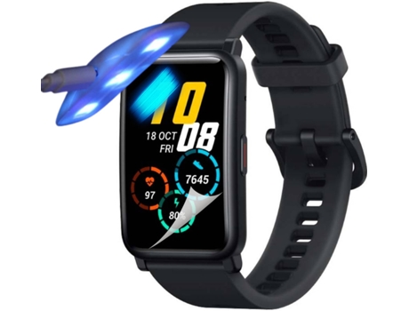 Kit de 4 Protectores de Pantalla Hidrogel para Honor Watch ES Flexshield con Lámpara UV