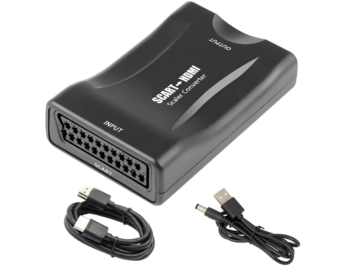 Convertidor Scart para Hdmi con Cable Hdmi CHRONUS HDMI0117-Y14 Negro
