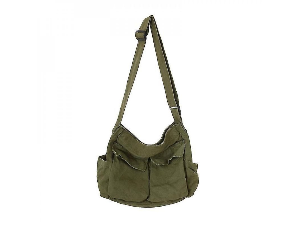 2026-bolsa Messenger De Lona Grande Con Multiple Bolsillos Hobo Bandolera Tote Para Mujer Y Hombre Qub
