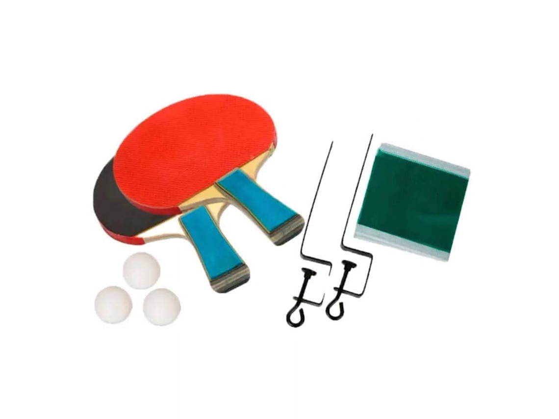 Pack de 2 Palas Ping Pong + Soporte + Red + 3 Bolas SOFTEE Modelo Uranus 0006813