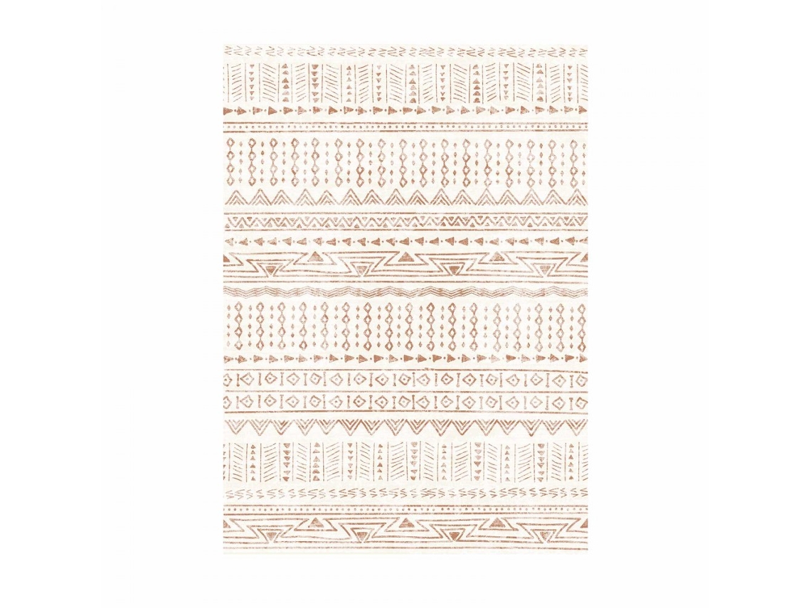 Alfombra Tekmaquinas Moderna Beige 1524x2438 Mm Antideslizante, Lavable y Cómoda