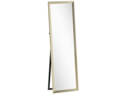 Espejo De Cuerpo Entero, De Colocación Flexible, 160 X 50 Cm, Tono Dorado
