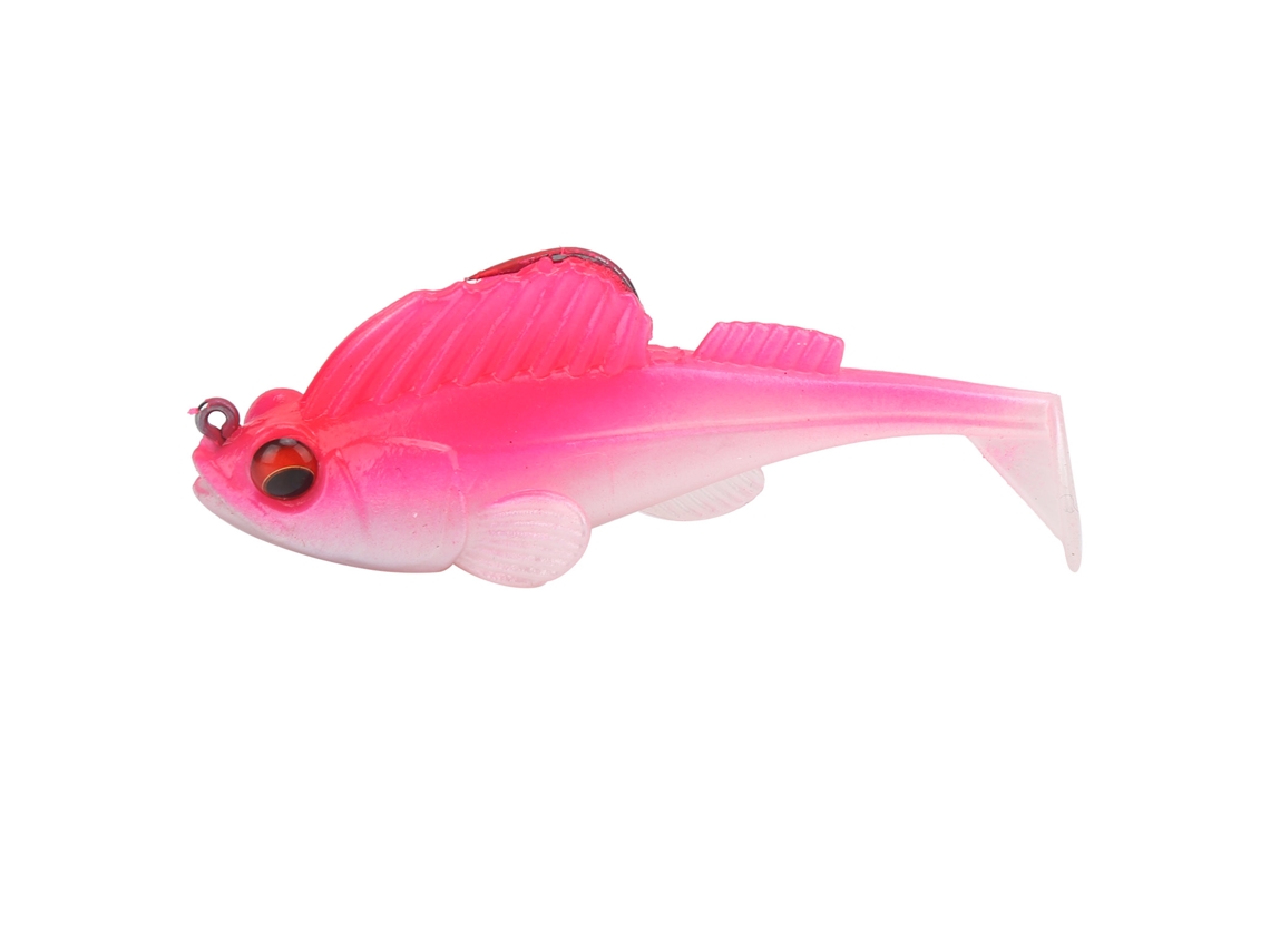 Isca Artificial (anti-enganche Com Anzóis Black King Kong) Peixe Saltitante Isca Mole 75mm/13g Rosa Prata Isca Mole Com Anzol