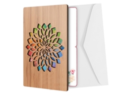 VYLARA Cartão De Bambu Exclusivo Feito À Mão, Presente Sustentável Para Diversas Ocasiões, Incluindo Casamentos, Aniversários E Datas Comemorativas, 15 X 11