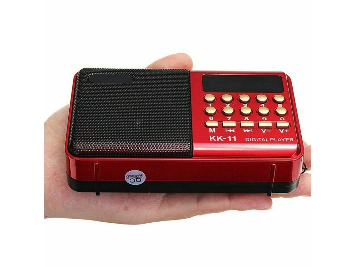 2026-radio Digital Portátil Fm Con Altavoz Lcd Reproductor Mp3 Usb Sd Tf Tarjeta Iqj