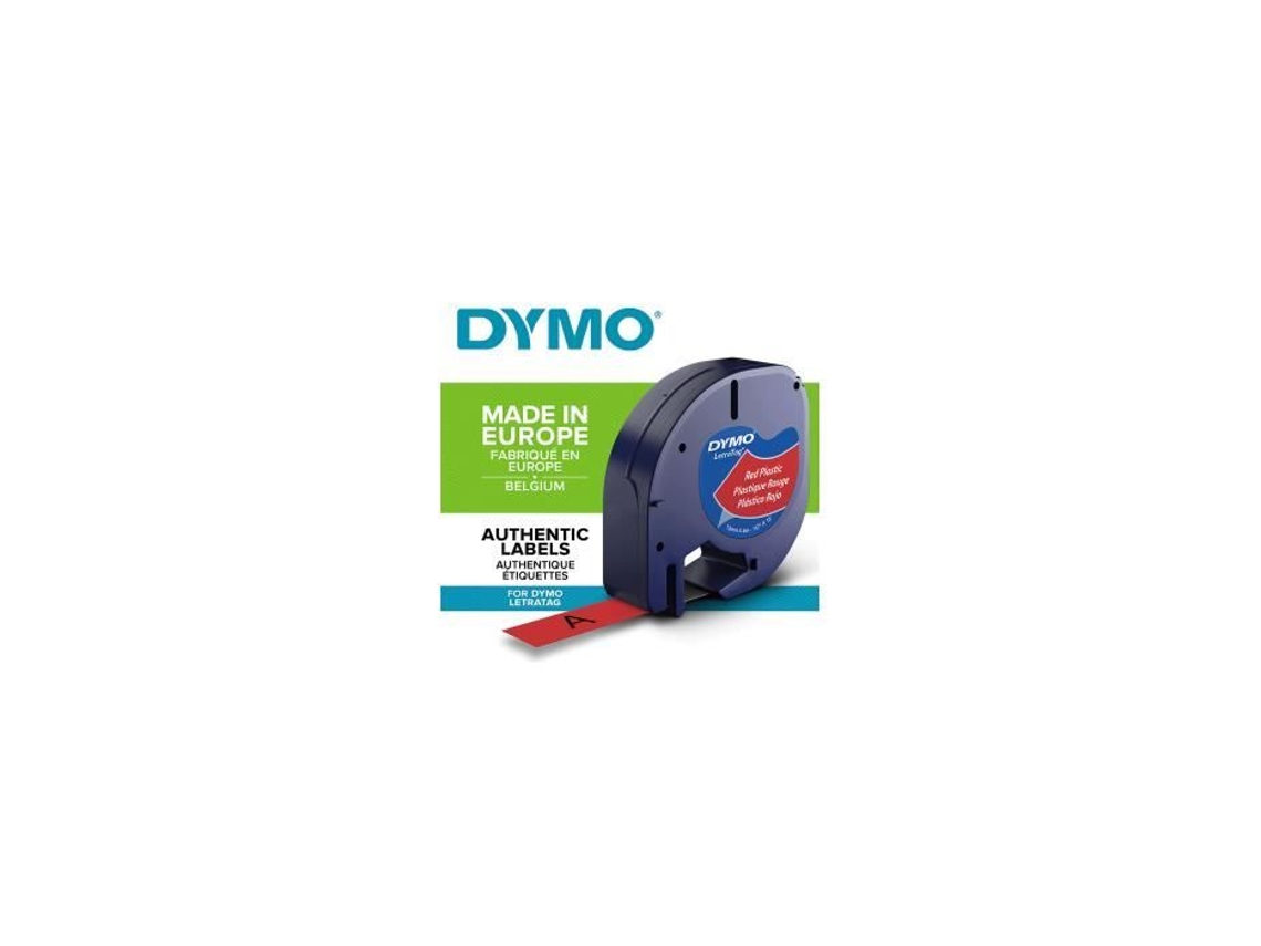 Cinta Laminada DYMO 12mm LetraTAG Plastic tape