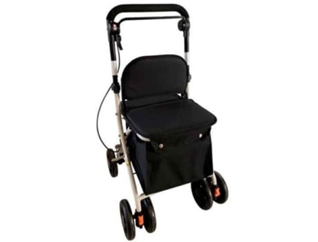Andador Carrito de Compra con Asiento Ayuda Vida Diaria ORTOPRIME