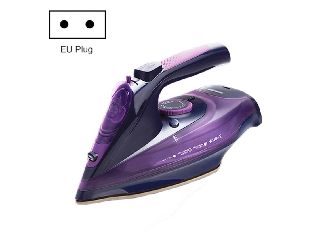 Plancha De Vapor Inalámbrica De Mano Para El Hogar De 2400 W (morada), Estándar Europeo