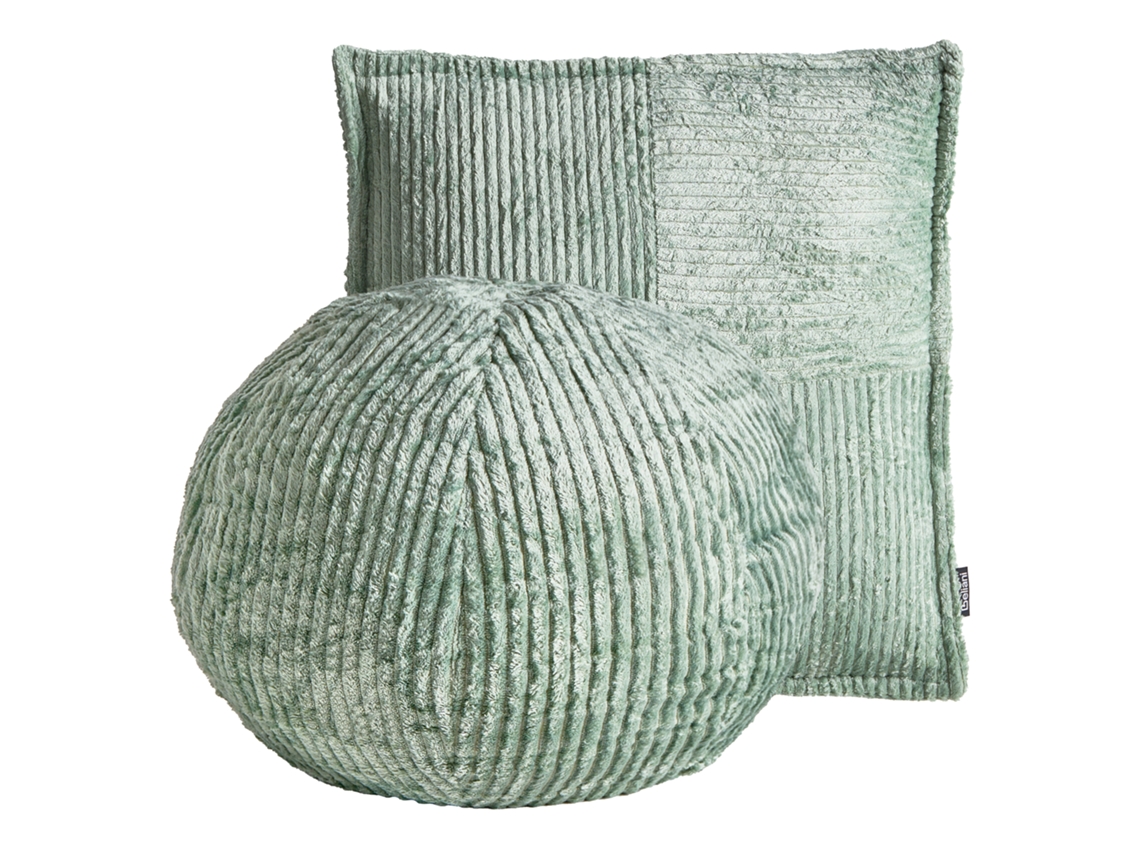 Conjunto De 2 Almofadas Decorativas Beliani Maranta De Bombazine Verde 30x30x30