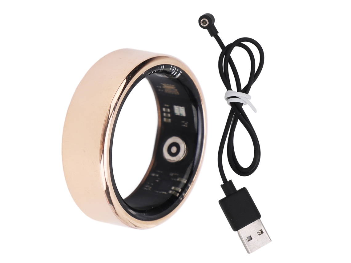Anillo Inteligente Multifuncional Dorado, Monitor De Sueño Profundo Y Actividad Física, Talla 18, Resistente Al Agua Para Uso Doméstico.