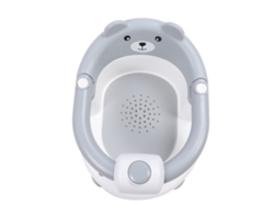 Silla De Baño Para Bebé, Antideslizante, Segura, De Plástico, Gris.