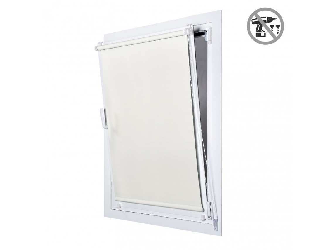 Estor Opaco EasyFix Instalación sin Taladrar STORESDECO (180 x 45 cm - Beige)