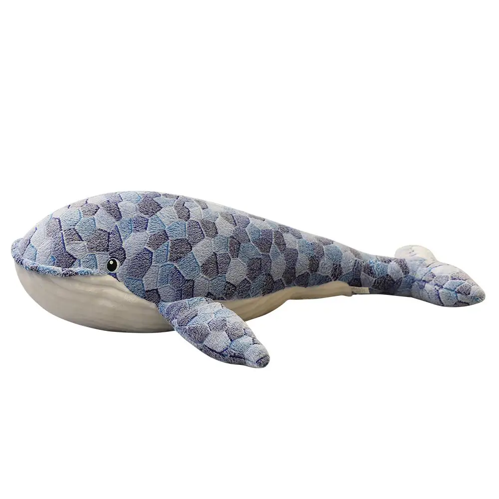 (65 Cm) Peluche Gigante De Tiburón Azul De Dibujos Animados, Suave Y Con Forma De Almohada
