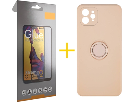 Carcasa + Protector de Pantalla para iPhone 11 Pro Max SKYHE Rosa Pastel