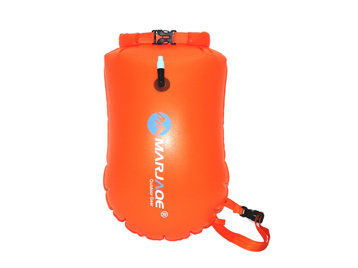 Boya de natación y bolsa impermeable. Apta para natación, aguas abiertas y triatlón. Ideal para lagos.