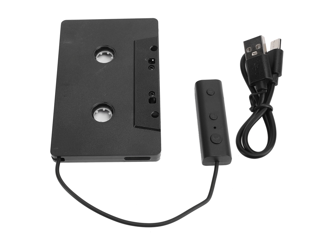 Convertidor De Casete Para Coche Con Bluetooth 5.0, 4 Canales, Plug And Play Con Cable Usb.
