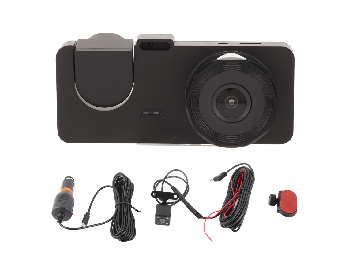Cámara de salpicadero profesional con pantalla IPS HD de 2,0 pulgadas, 1080P, detección de movimiento inteligente, monitoreo de estacionamiento, grabadora de 3 lentes para coche A2