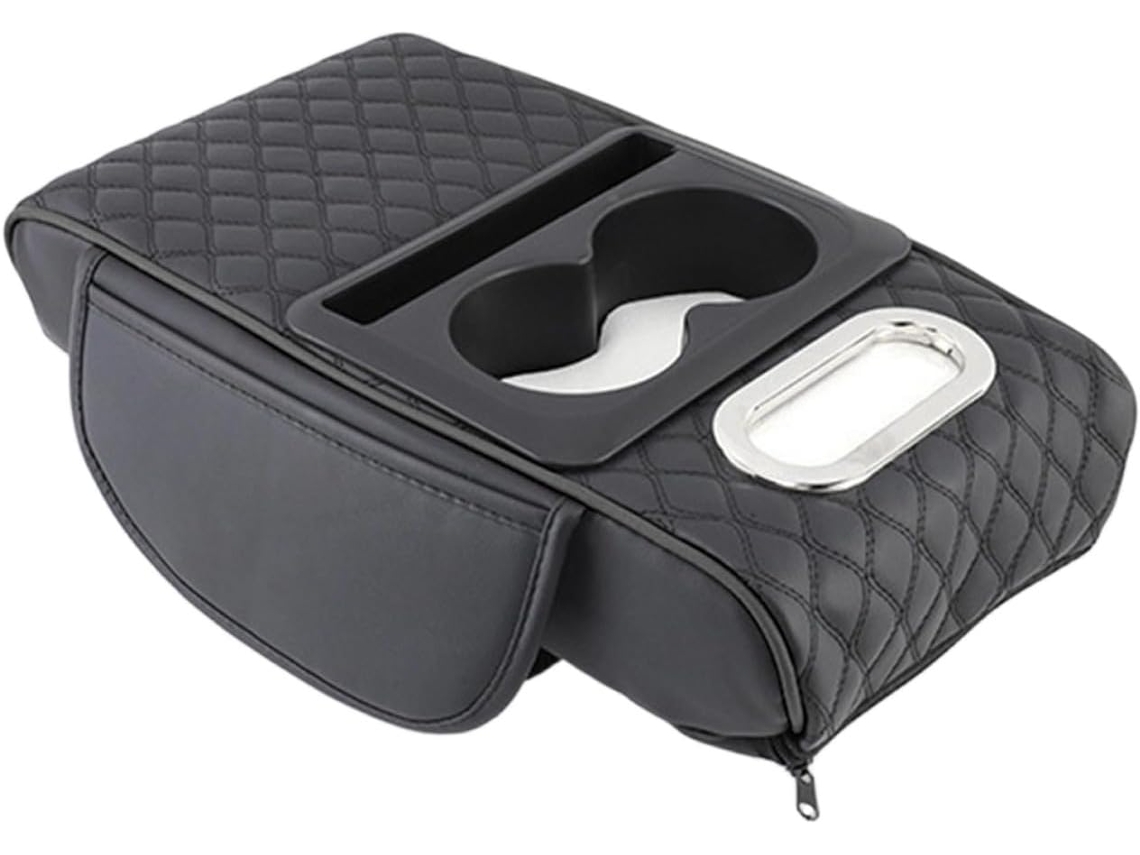 Reposabrazos De Cuero Para Coche De Fácil Instalación - Forma Ergonómica