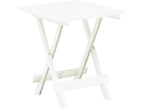 Mesa de jardín VIDAXL Blanco Plástico (45x43x50 cm)