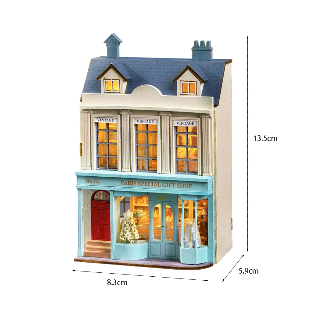 (estilo 6) Kit De Bricolaje Para Casa De Muñecas De Madera "serie Casa En Miniatura" Modelo En Miniatura
