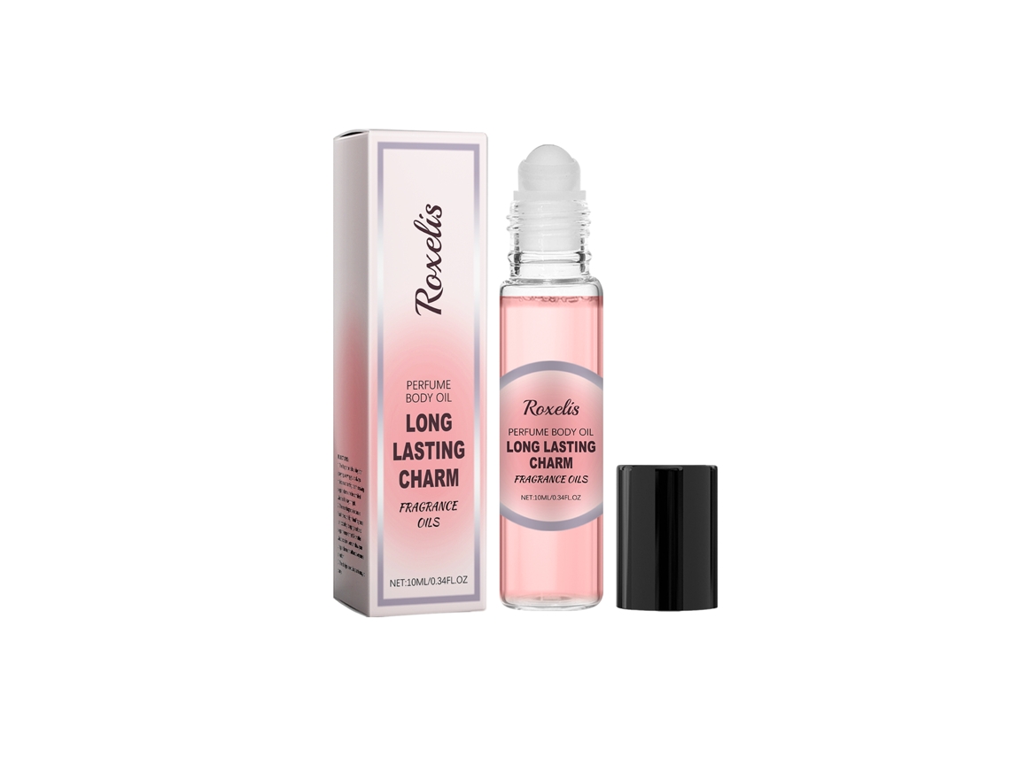 Perfume en roll-on para mujer con aroma floral.