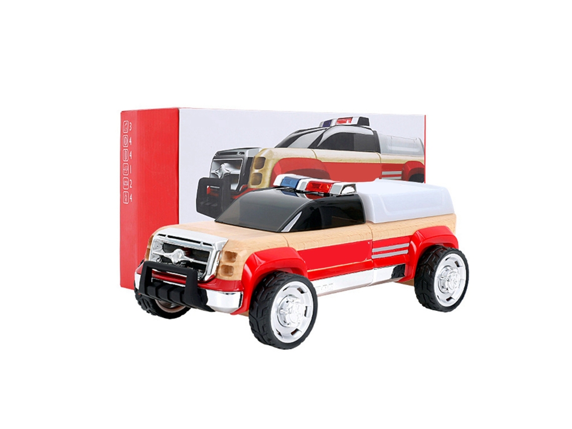 Juguete Educativo De Coche De Madera Inteligente Para Niños Con Desmontaje Y Montaje Usb-c