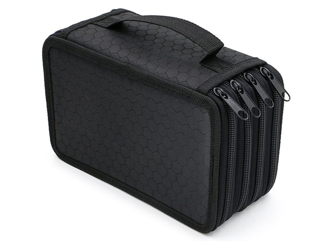 2026-estuche Portátil De Lápices De Gran Capacidad Multicapa Para 72 Lápices Color Negro