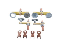 Soporte magnético para soldar (4 unidades) con pinza de tierra de cobre para reparaciones mecánicas.